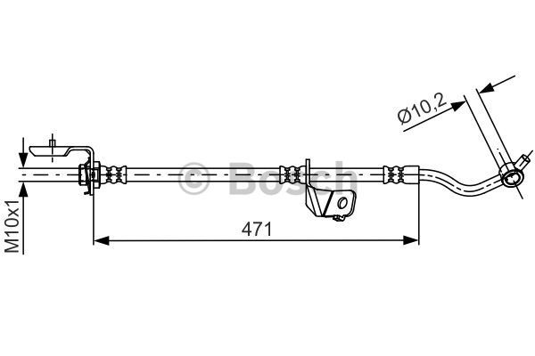 BOSCH Тормозной шланг 1 987 481 716