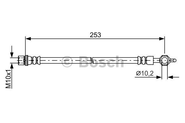BOSCH Тормозной шланг 1 987 481 787