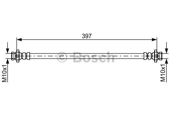 BOSCH Тормозной шланг 1 987 481 825