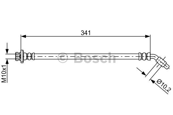 BOSCH Тормозной шланг 1 987 481 826