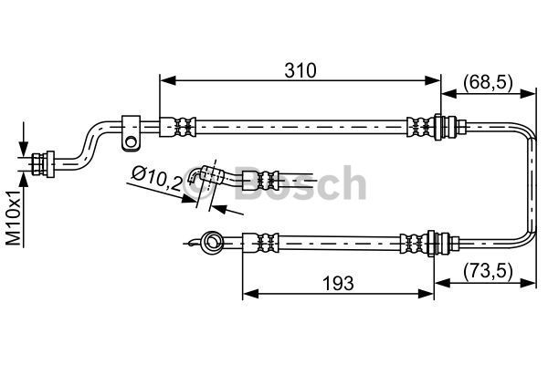 BOSCH Тормозной шланг 1 987 481 859