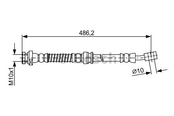 BOSCH Bremžu šļūtene 1 987 481 866