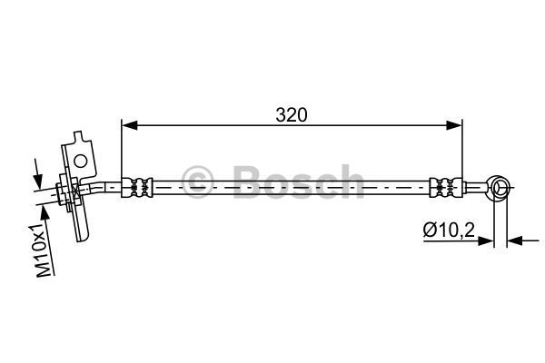 BOSCH Bremžu šļūtene 1 987 481 870