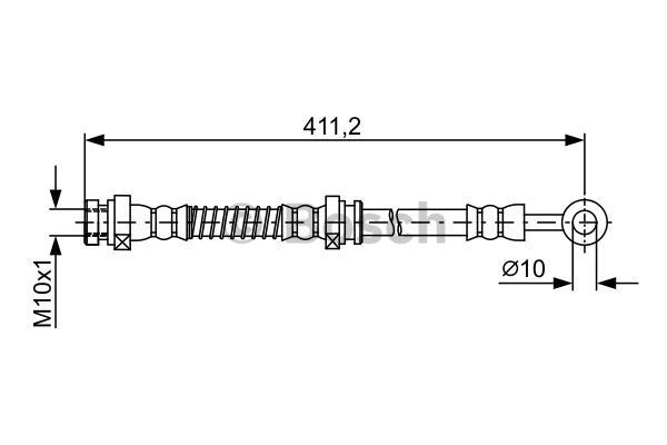 BOSCH Тормозной шланг 1 987 481 874