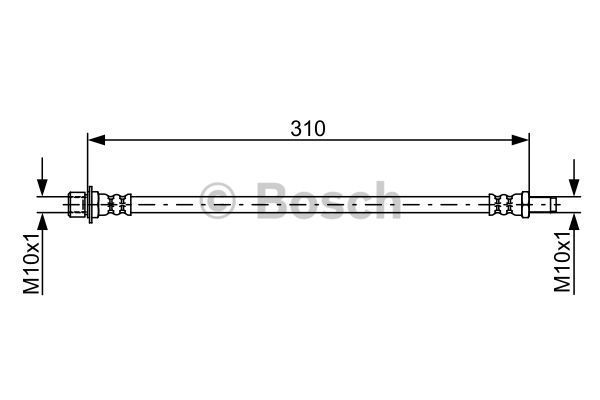 BOSCH Тормозной шланг 1 987 481 901