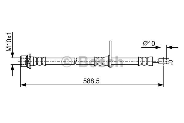 BOSCH Bremžu šļūtene 1 987 481 912