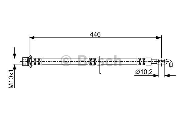 BOSCH Тормозной шланг 1 987 481 914