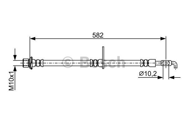 BOSCH Тормозной шланг 1 987 481 918