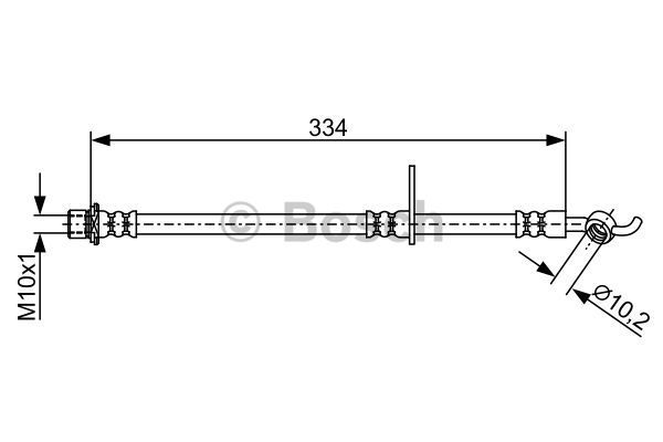 BOSCH Тормозной шланг 1 987 481 930