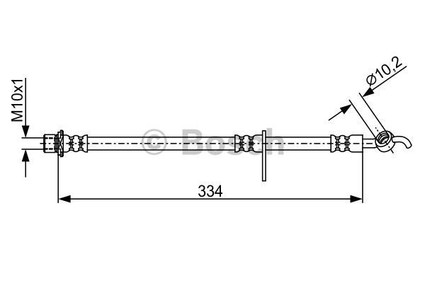 BOSCH Тормозной шланг 1 987 481 931