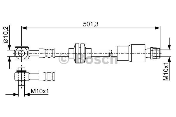 BOSCH Тормозной шланг 1 987 481 938