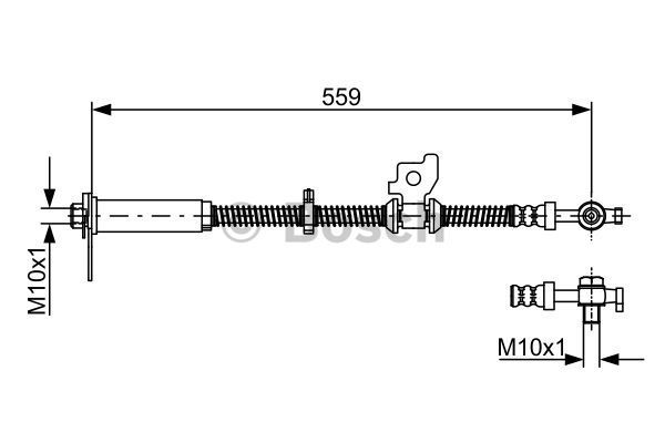 BOSCH Тормозной шланг 1 987 481 941