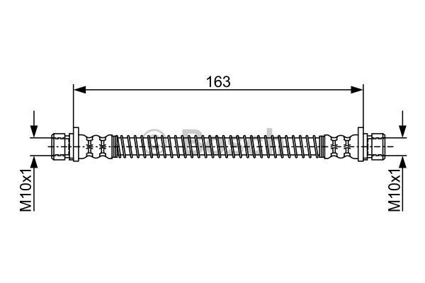 BOSCH Bremžu šļūtene 1 987 481 942