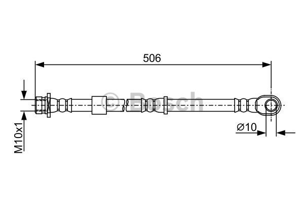 BOSCH Тормозной шланг 1 987 481 967