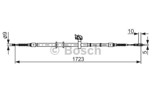 BOSCH Тросик, cтояночный тормоз 1 987 482 269