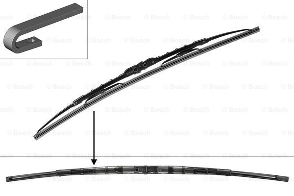 BOSCH Stikla tīrītāja slotiņa 3 397 004 662