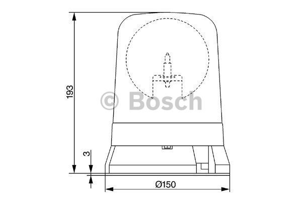 BOSCH Mirgojošā gaismas signāla lukturis 7 782 324 011