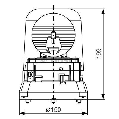 BOSCH Mirgojošā gaismas signāla lukturis 7 782 324 020