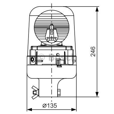 BOSCH Mirgojošā gaismas signāla lukturis 7 782 332 020