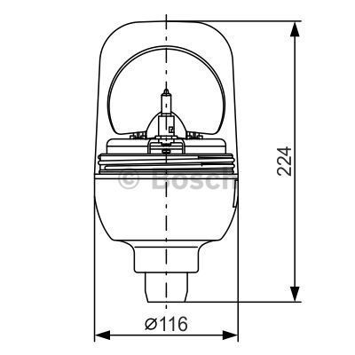 BOSCH Mirgojošā gaismas signāla lukturis 7 782 332 022