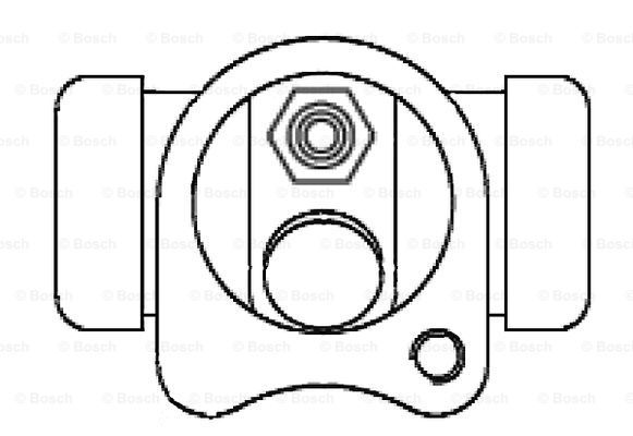 BOSCH Riteņa bremžu cilindrs F 026 002 346