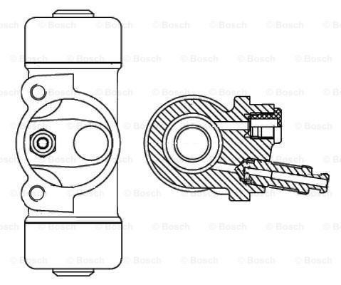 BOSCH Riteņa bremžu cilindrs F 026 002 348