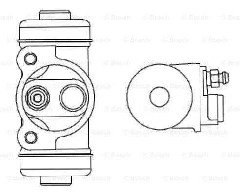 BOSCH Riteņa bremžu cilindrs F 026 002 349