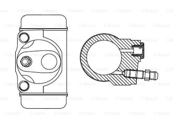 BOSCH Riteņa bremžu cilindrs F 026 002 375