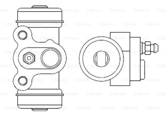 BOSCH Колесный тормозной цилиндр F 026 002 390