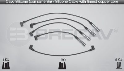 BRECAV Комплект проводов зажигания 12.512