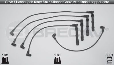 BRECAV Комплект проводов зажигания 14.513