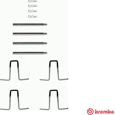 BREMBO Piederumu komplekts, Disku bremžu uzlikas A 02 277