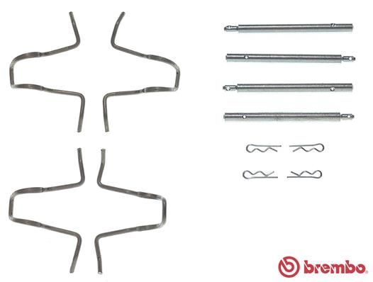 BREMBO Комплектующие, колодки дискового тормоза A 02 280