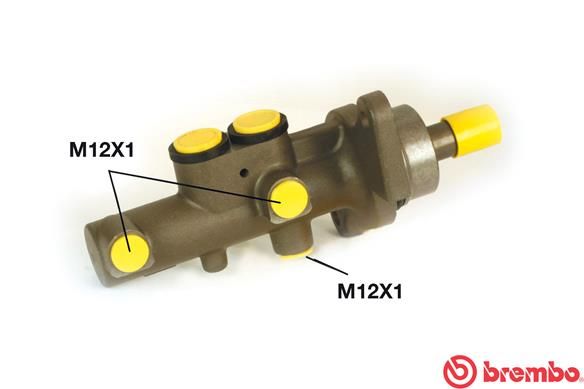 BREMBO Galvenais bremžu cilindrs M 61 035