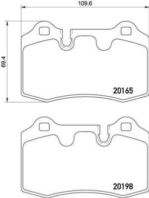 BREMBO Комплект тормозных колодок, дисковый тормоз P 02 003