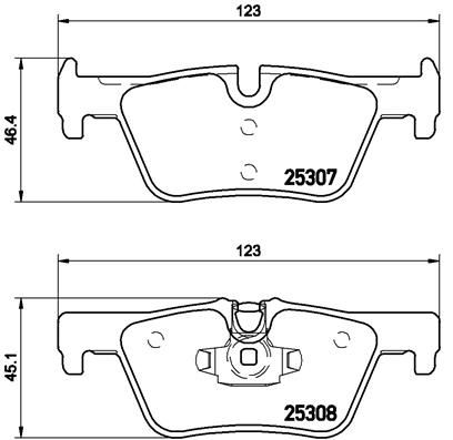 BREMBO Комплект тормозных колодок, дисковый тормоз P 06 071