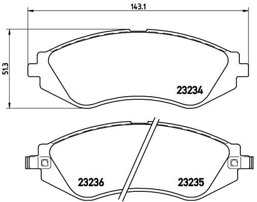 BREMBO Комплект тормозных колодок, дисковый тормоз P 15 002