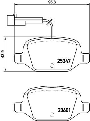 BREMBO Комплект тормозных колодок, дисковый тормоз P 23 146