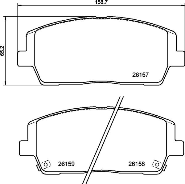 BREMBO Комплект тормозных колодок, дисковый тормоз P 30 116