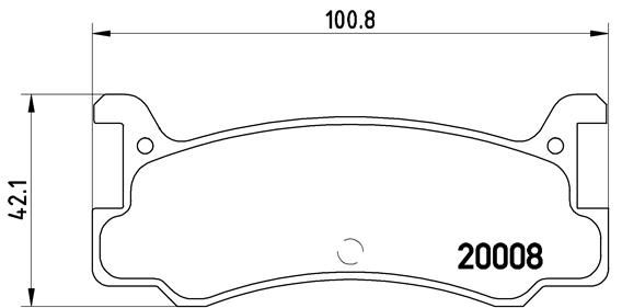 BREMBO Комплект тормозных колодок, дисковый тормоз P 49 005