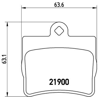 BREMBO Bremžu uzliku kompl., Disku bremzes P 50 024