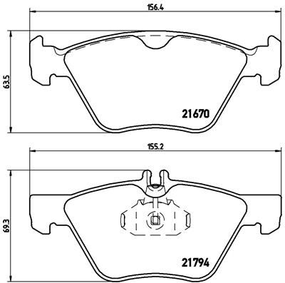 BREMBO Комплект тормозных колодок, дисковый тормоз P 50 026