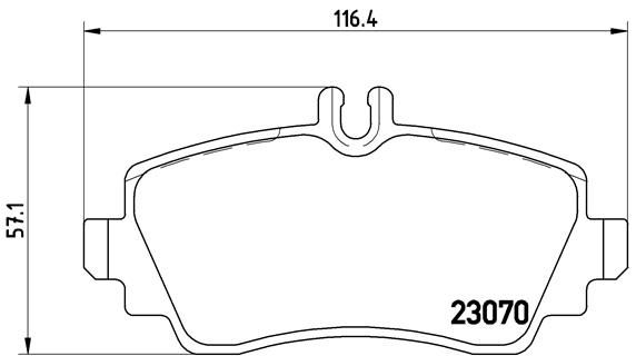 BREMBO Комплект тормозных колодок, дисковый тормоз P 50 035