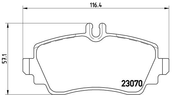 BREMBO Комплект тормозных колодок, дисковый тормоз P 50 036