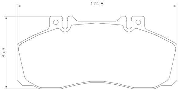 BREMBO Комплект тормозных колодок, дисковый тормоз P 50 065