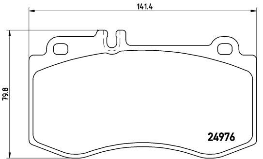 BREMBO Комплект тормозных колодок, дисковый тормоз P 50 087