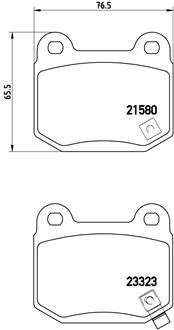 BREMBO Bremžu uzliku kompl., Disku bremzes P 56 048