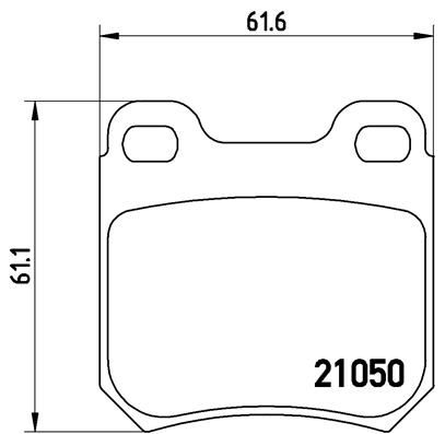 BREMBO Комплект тормозных колодок, дисковый тормоз P 59 014