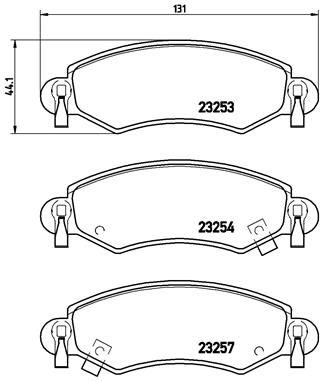 BREMBO Комплект тормозных колодок, дисковый тормоз P 59 035