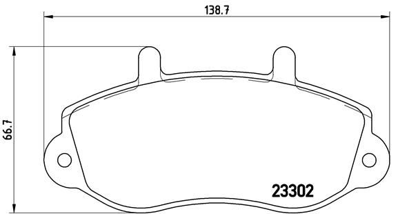BREMBO Комплект тормозных колодок, дисковый тормоз P 68 025